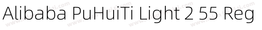Alibaba PuHuiTi Light 2 55 Regular字体转换